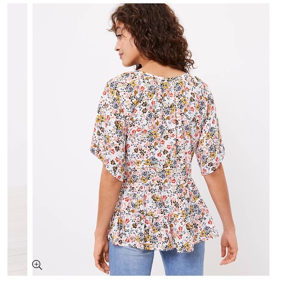 Loft Floral Tiered Top - Picture 4 of 12